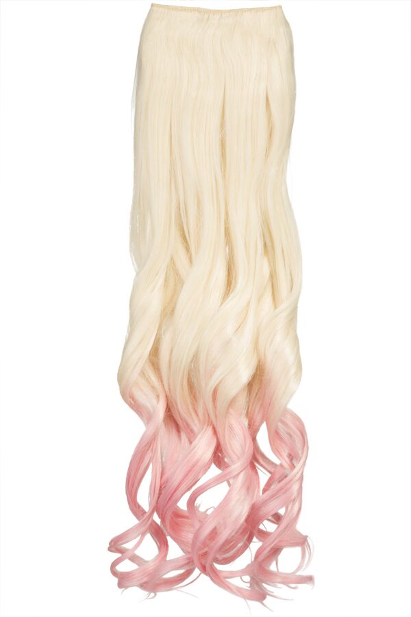 Curly 20" Dip Dye Clip-In Synthetic Hair Extensions - G1007L
