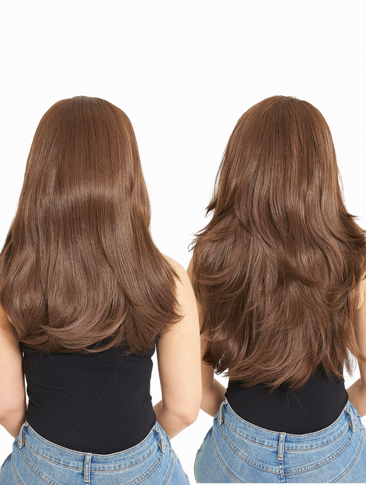 Angelina Revesible Synthetic Half Head Wig