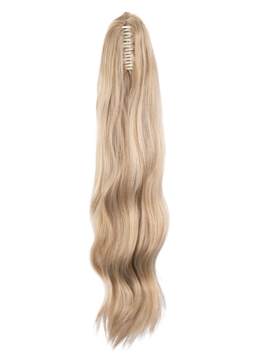 Premium Synthetic Fibre – 22″ Natural Wave Claw Clip Ponytail - Bella