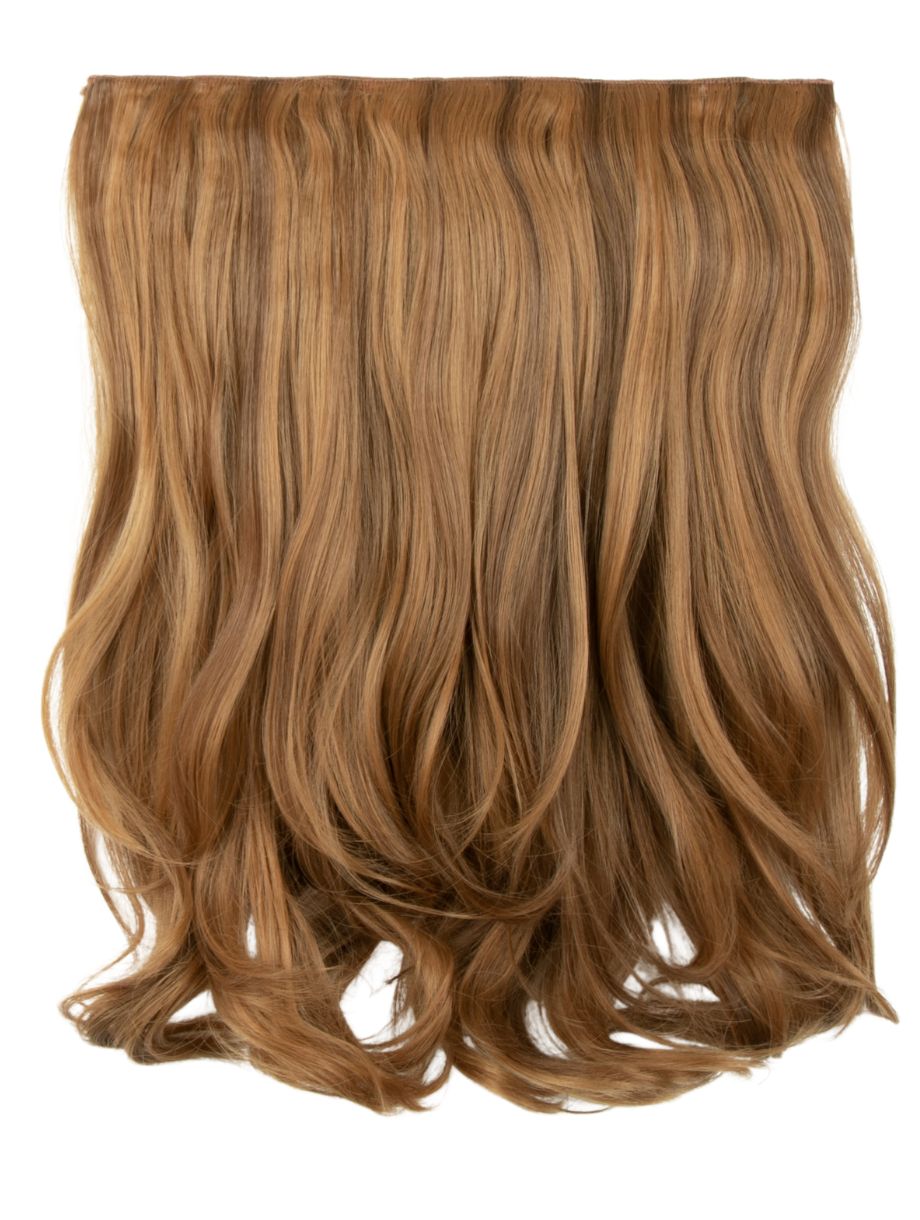 One Piece 16" Curly Synthetic Clip in Hair Extensions - G0003