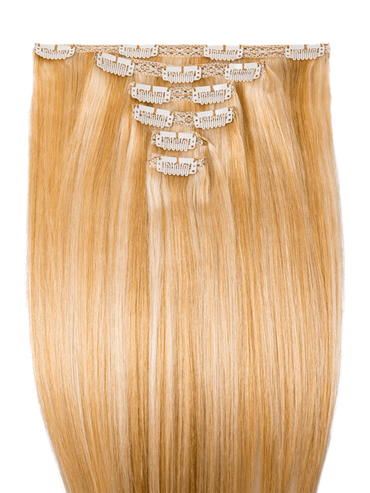 18 Inches Double Drawn Human Hair Clip In Extensions
