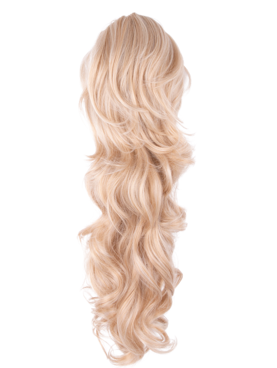 Long Curl with Volume Crown Drawstring Ponytail - Molly