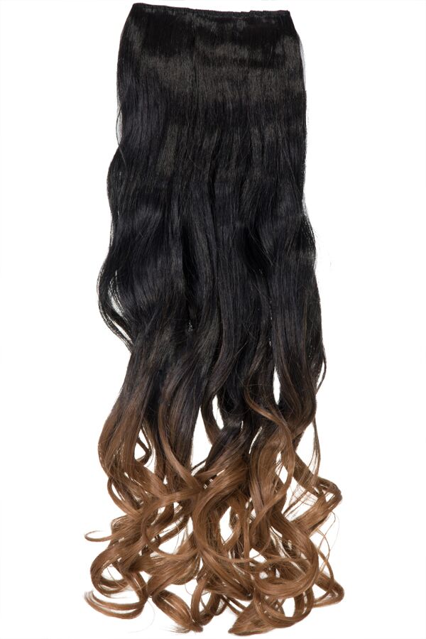 Curly 20" Dip Dye Clip-In Synthetic Hair Extensions - G1007L