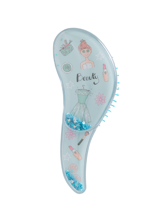 Air Cushion Detangle Hairbrush (Glitter Fancy Style) - Style 2107B