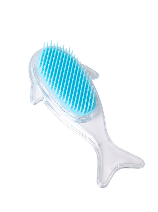 Fish-Shaped Animal Pattern Detangling Hairbrush - Style 2310C