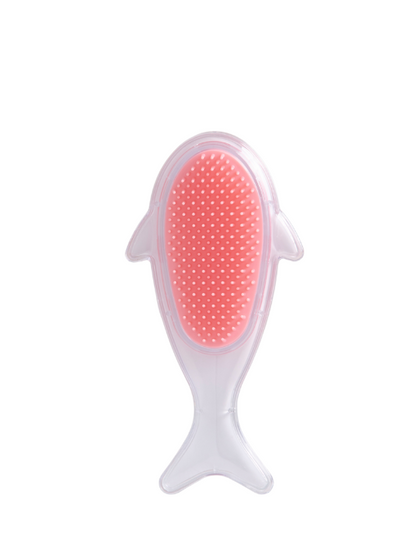 Fish-Shaped Animal Pattern Detangling Hairbrush - Style 2310C
