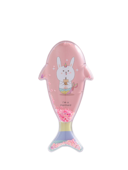 Fish-Shaped Animal Pattern Detangling Hairbrush - Style 2310C