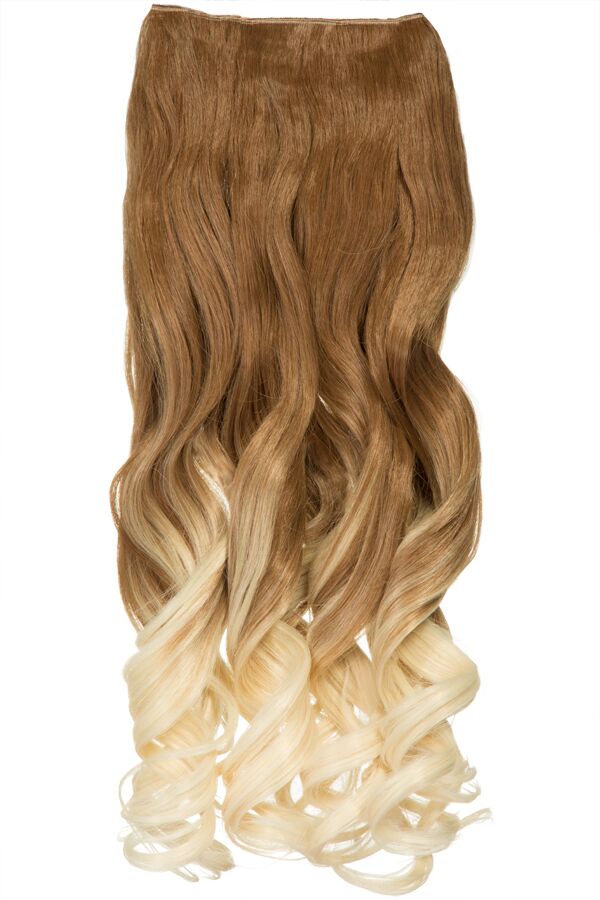 Curly 20" Dip Dye Clip-In Synthetic Hair Extensions - G1007L