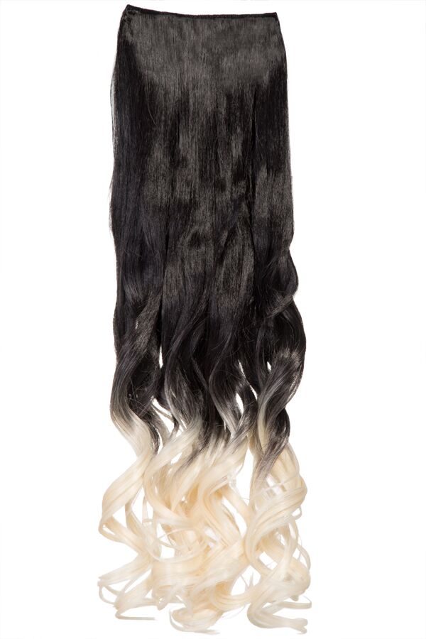 Curly 20" Dip Dye Clip-In Synthetic Hair Extensions - G1007L