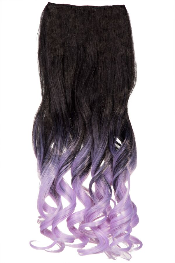 Curly 20" Dip Dye Clip-In Synthetic Hair Extensions - G1007L