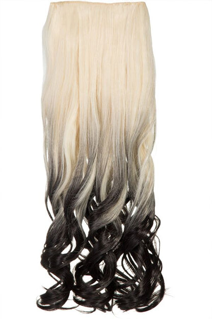 Curly 20" Dip Dye Clip-In Synthetic Hair Extensions - G1007L