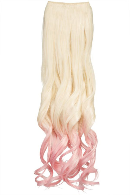Curly 20" Dip Dye Clip-In Synthetic Hair Extensions - G1007L