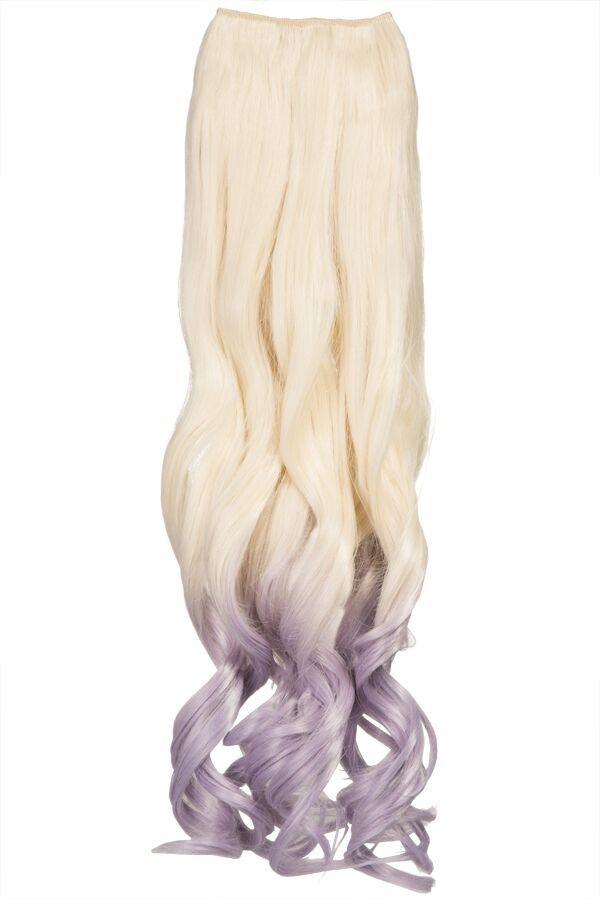 Curly 20" Dip Dye Clip-In Synthetic Hair Extensions - G1007L