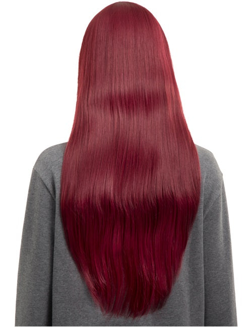 Long Straight With Side Fringe Full Head Wig