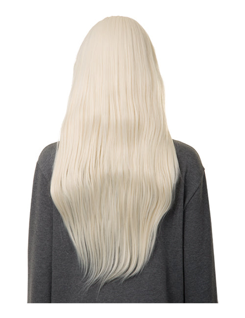 Long Straight With Side Fringe Full Head Wig