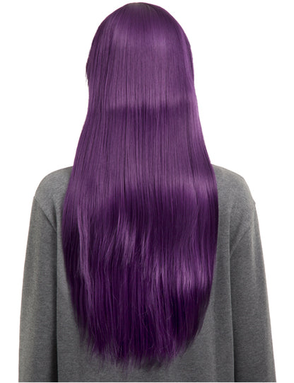 Straight 26" Colour Party Wig with Fringe - 6278C