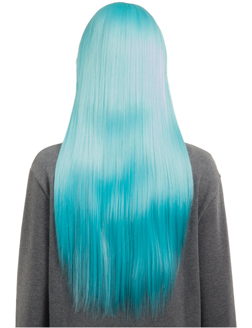 Straight 26" Colour Party Wig with Fringe - 6278C