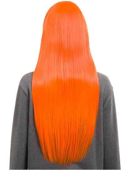 Straight 26" Colour Party Wig with Fringe - 6278C