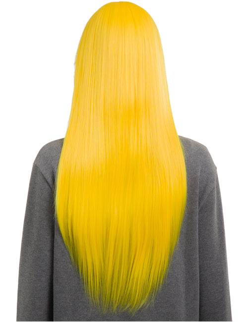 Straight 26" Colour Party Wig with Fringe - 6278C