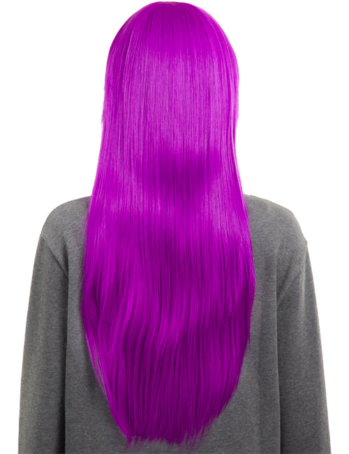 Straight 26" Colour Party Wig with Fringe - 6278C