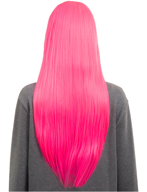 Straight 26" Colour Party Wig with Fringe - 6278C