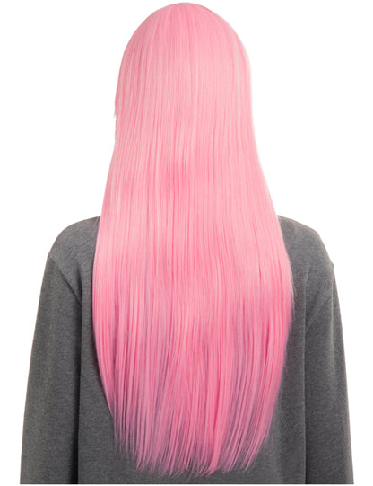 Straight 26" Colour Party Wig with Fringe - 6278C