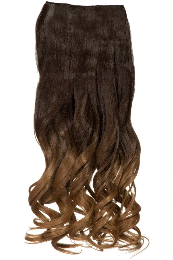 Curly 20" Dip Dye Clip-In Synthetic Hair Extensions - G1007L