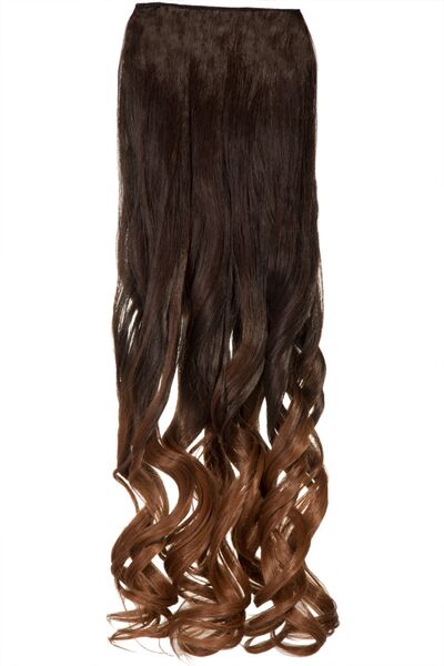 Curly 20" Dip Dye Clip-In Synthetic Hair Extensions - G1007L