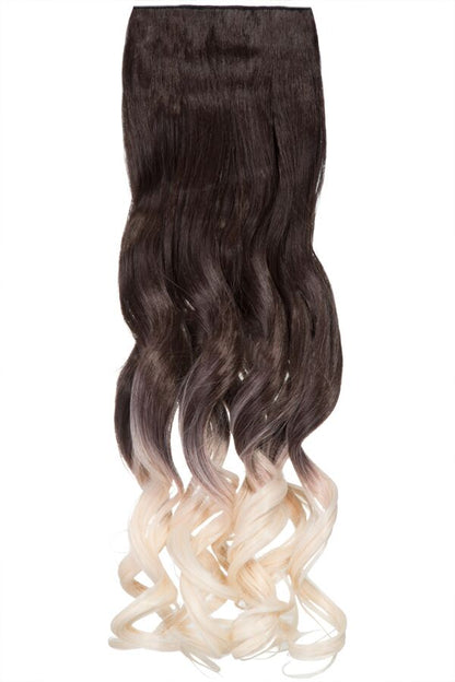 Curly 20" Dip Dye Clip-In Synthetic Hair Extensions - G1007L