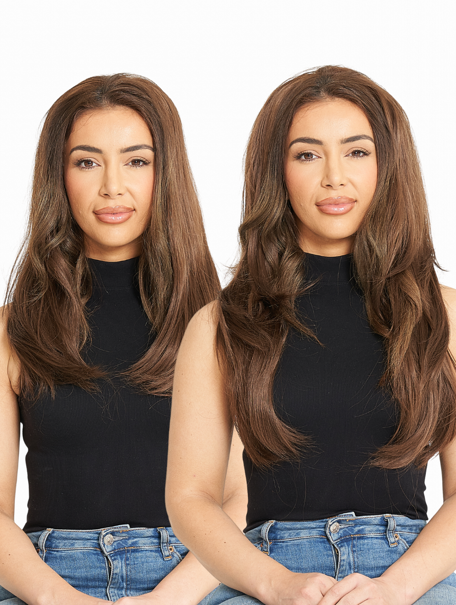 Angelina Revesible Synthetic Half Head Wig