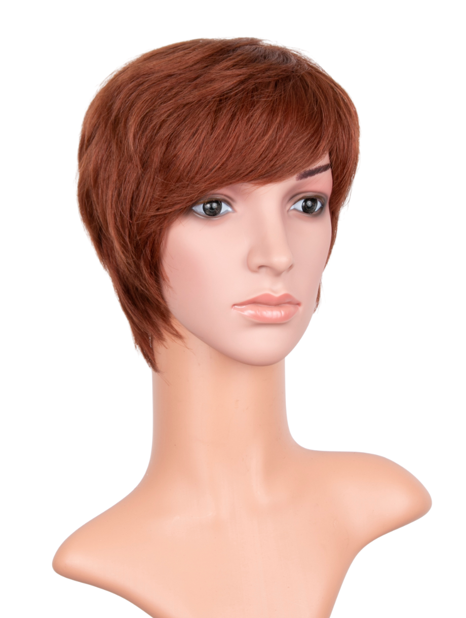 Anne - Short Pixie Cut Human Hair Full Head Wig