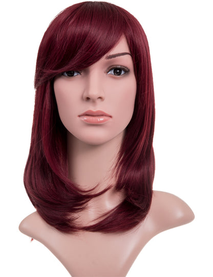 Alice Medium-Length Straight Layer Cut Full Head Wig