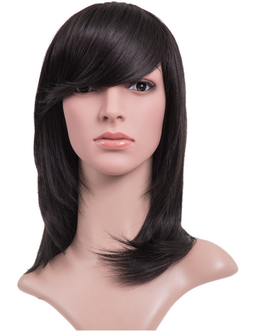 Alice Medium-Length Straight Layer Cut Full Head Wig