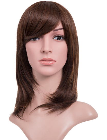 Alice Medium-Length Straight Layer Cut Full Head Wig