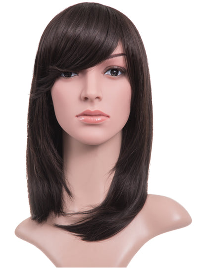 Alice Medium-Length Straight Layer Cut Full Head Wig