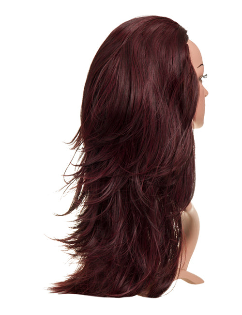 Angelina Revesible Synthetic Half Head Wig