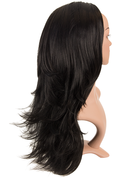 Angelina Revesible Synthetic Half Head Wig