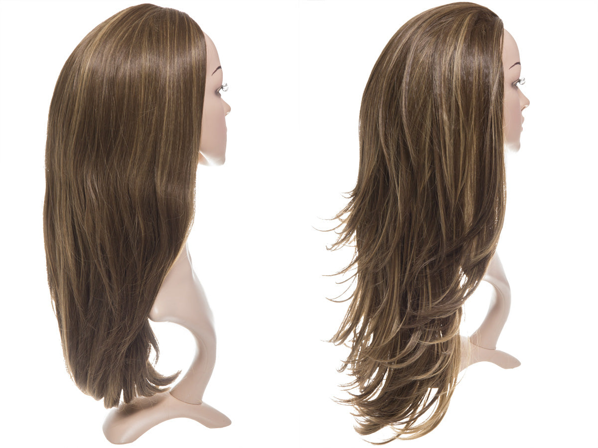 Angelina Revesible Synthetic Half Head Wig