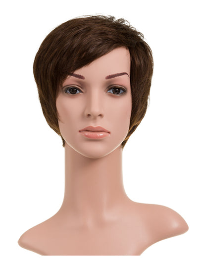Anne - Short Pixie Cut Human Hair Full Head Wig