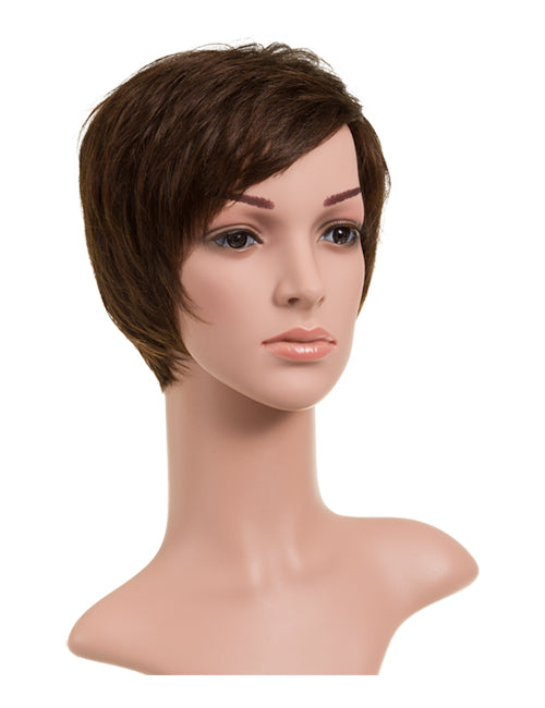 Anne - Short Pixie Cut Human Hair Full Head Wig