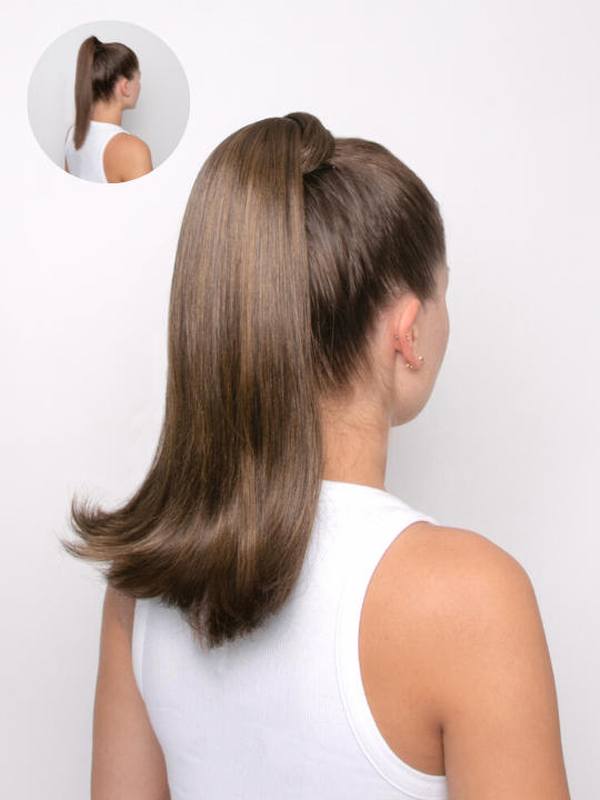 Synthetic Bumped End Wraparound Ponytail 16"- Barbie