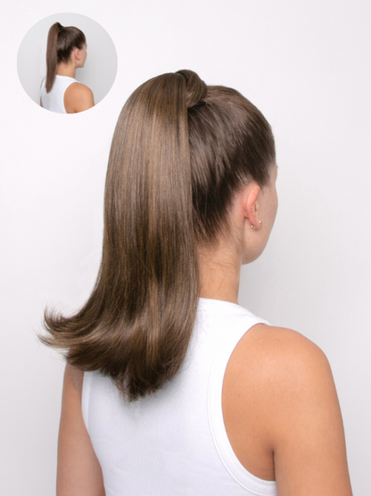 Synthetic Bumped End Wraparound Ponytail 16"- Barbie