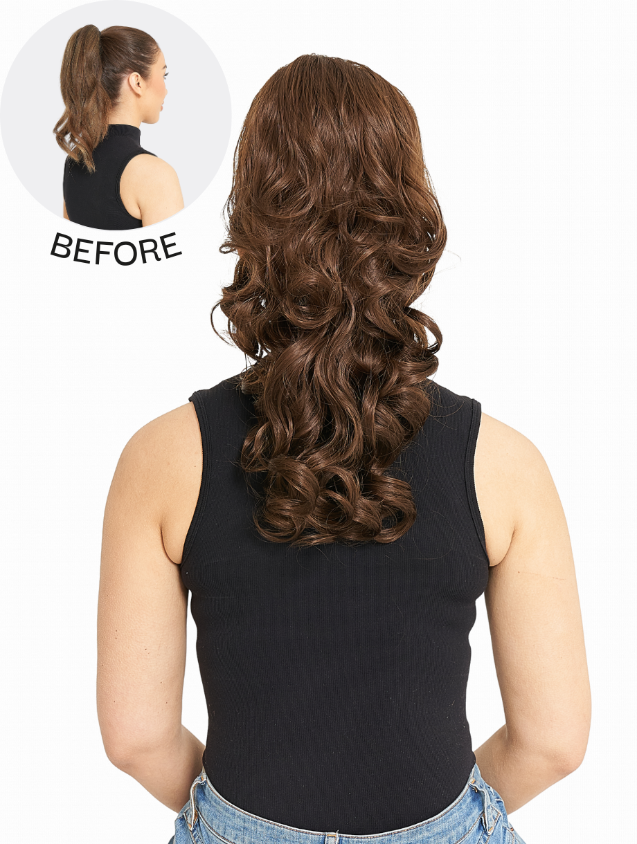 Curly Drawstring Ponytail - Blossom