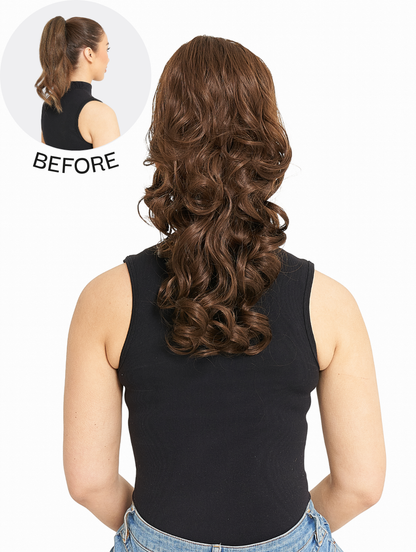 Curly Drawstring Ponytail - Blossom