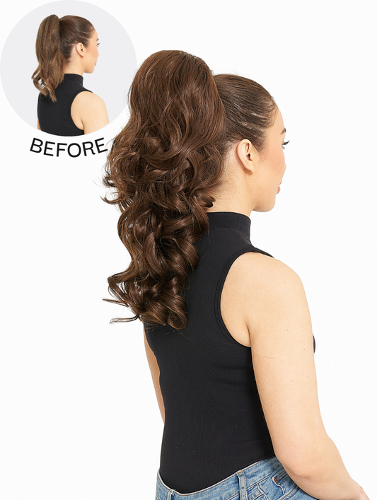 Curly Drawstring Ponytail - Blossom