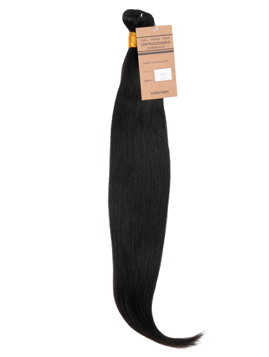 Straight Bundle 100g Virgin India Human Hair Weave Extensions