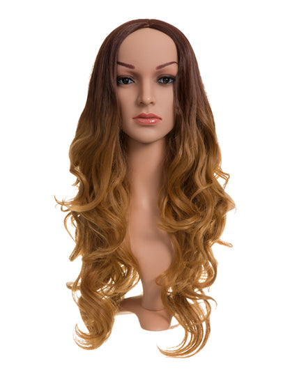 Behati Middle Parting Long Curly Full Head Wig