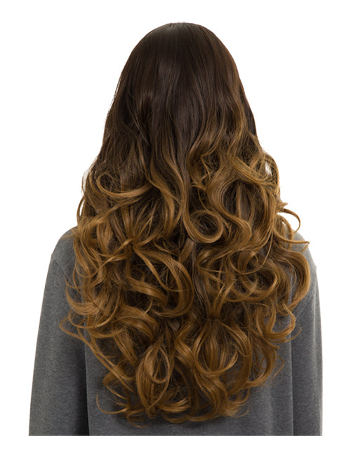 Behati Middle Parting Long Curly Full Head Wig