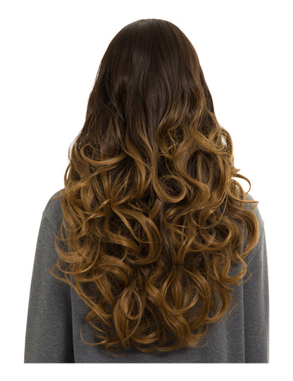 Behati Middle Parting Long Curly Full Head Wig