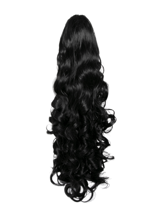 Claw Clip or Drawstring Curly Style Ponytail - Charlotte